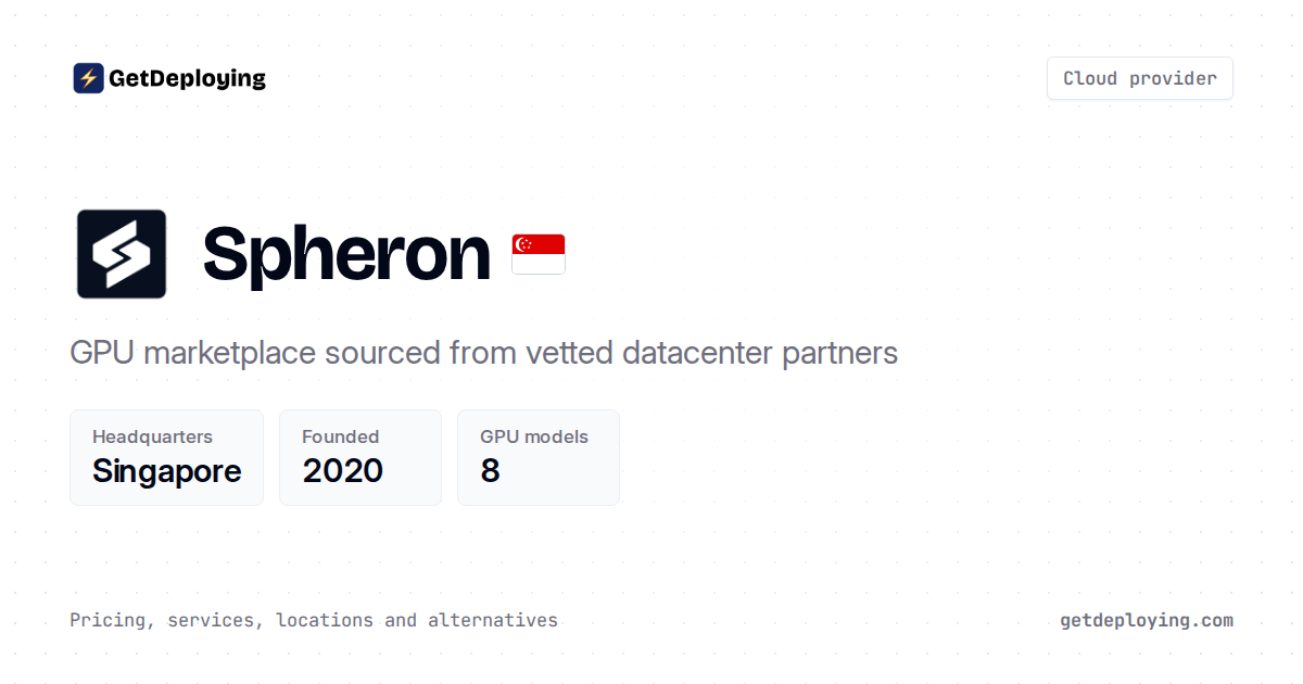 Spheron: Review, Pricing & Alternatives